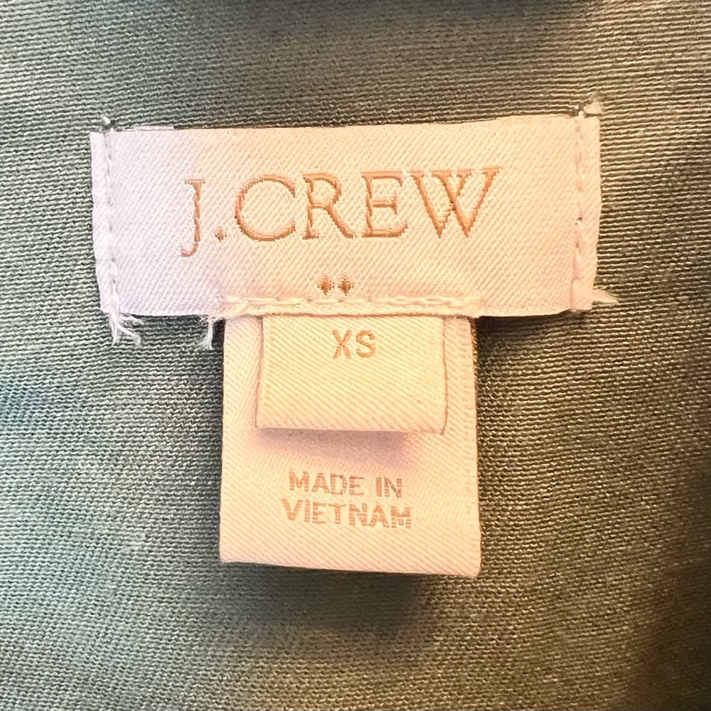 J. Crew Boyfriend Field Jacket Relaxed Fit Size XS Green Military Bella Swan y2k - Picture 4 of 8